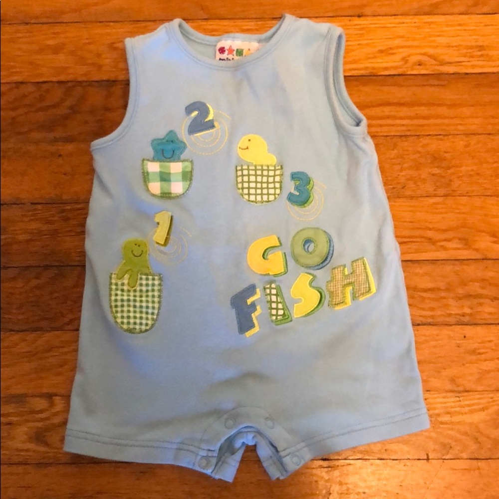 Go Fish sleeveless romper 🐠